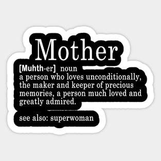 Mother Noun Mothers Day Definition Meaning Sticker